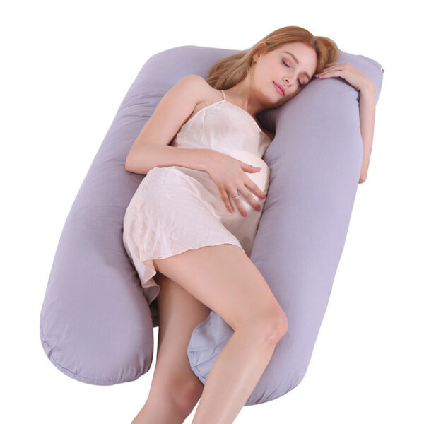U-Shape Pregnancy Pillow – Summer Ice Silk Maternity Support Sleeping Pillow for Pregnant Women - Image 5