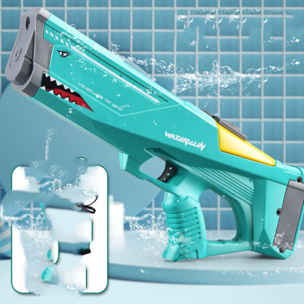Electric Water Gun for Kids – High-Pressure Shark Toy for Outdoor Summer Water Fights & Pool Parties - Image 9