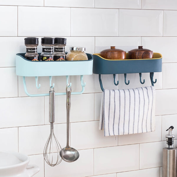 Simple Punch-free Bathroom Wall Mount Rack - Image 7