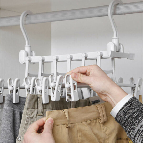 Space Saver Magic Hanging Clothes Hanger Rack - Image 3