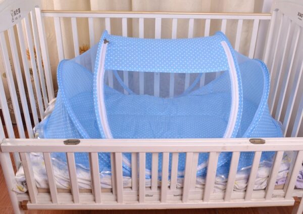 Foldable Baby Mosquito Net with Pillow – Portable 2-Piece Infant Bed Canopy for Bug Protection - Image 9