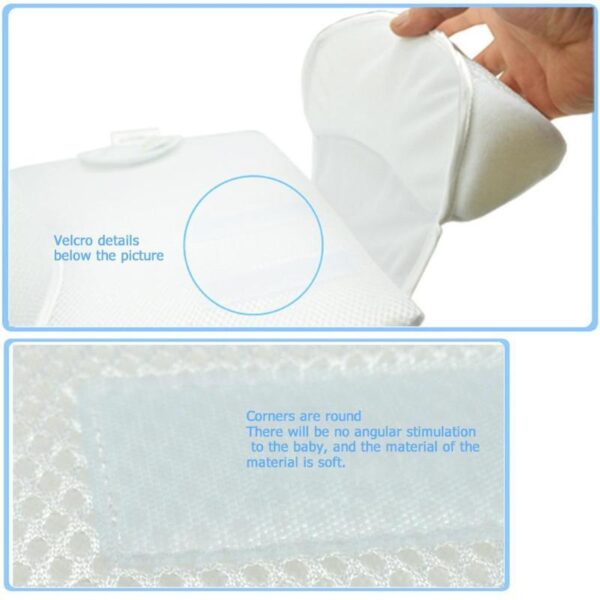 Baby Sleeping Pad with Anti-Roll Positioning Pillow – Infant Sleep Support Mattress - Image 3
