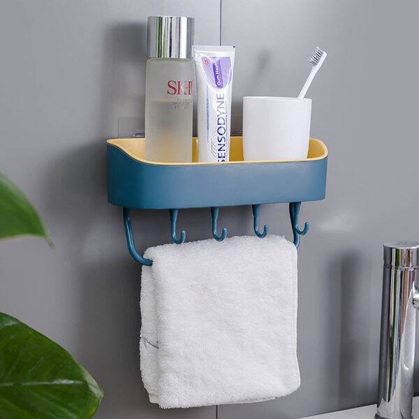 Simple Punch-free Bathroom Wall Mount Rack - Image 4