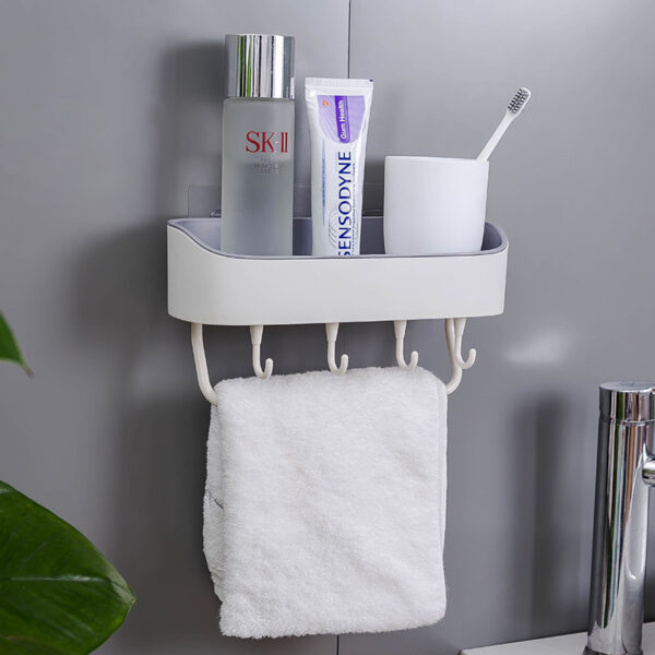 Simple Punch-free Bathroom Wall Mount Rack - Image 10