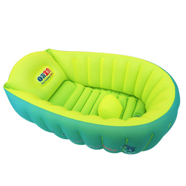 Inflatable Baby Bath Tub – Foldable Newborn Flower Design Bathtub for Infant Bathing - Image 6