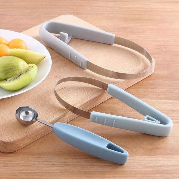 3 in 1 Fruit Carving Cutter Ball Digger DIY Kiwi Knife Watermelon Fruit Scoop Ice Cream Spoon Pastry Decor Tool - Image 6