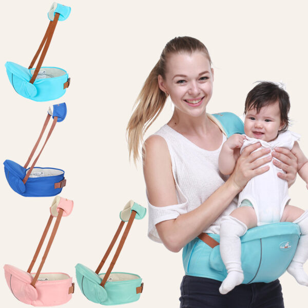 2-in-1 Baby Carrier Waist Seat – Portable Newborn Hip Seat Sling for Moms & Infants