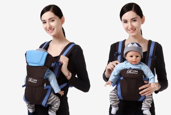 Double Shoulder Baby Carrier – Comfortable Mother & Child Travel Sling for Newborns - Image 3