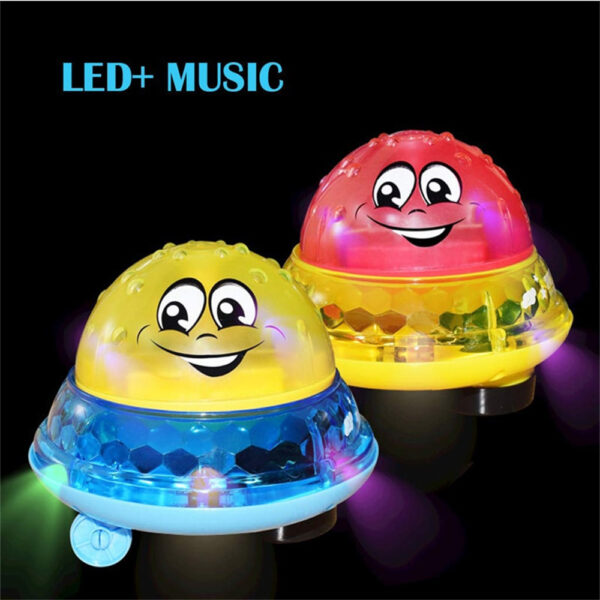 Rotating Water Spray Toy with Lights – Kids’ Shower Pool Splash Toy for Toddlers & Swimming Parties - Image 2