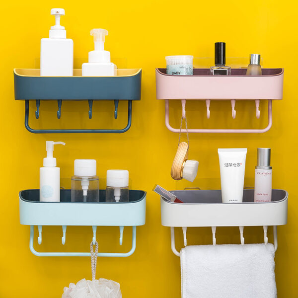 Simple Punch-free Bathroom Wall Mount Rack - Image 3