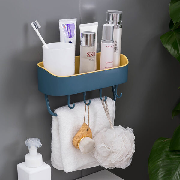 Simple Punch-free Bathroom Wall Mount Rack - Image 9