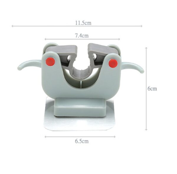 Nail-free multi-function traceless mop holder receives mop hook bathroom wall hanging broom holder mop clip - Image 4