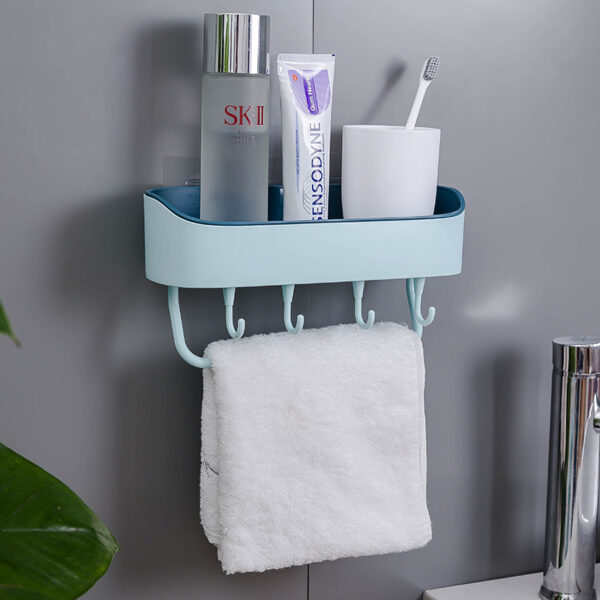 Simple Punch-free Bathroom Wall Mount Rack - Image 2