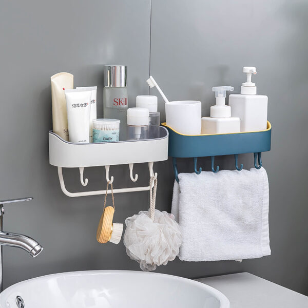 Simple Punch-free Bathroom Wall Mount Rack - Image 8