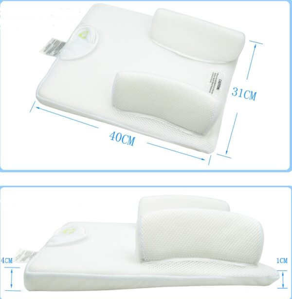 Baby Sleeping Pad with Anti-Roll Positioning Pillow – Infant Sleep Support Mattress - Image 2