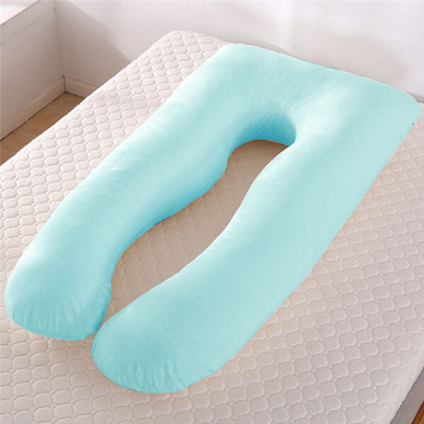 U-Shape Pregnancy Pillow – Summer Ice Silk Maternity Support Sleeping Pillow for Pregnant Women - Image 2