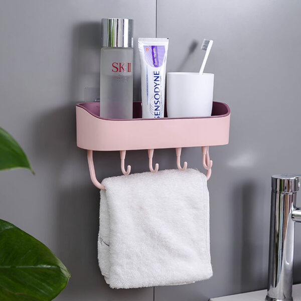 Simple Punch-free Bathroom Wall Mount Rack - Image 5