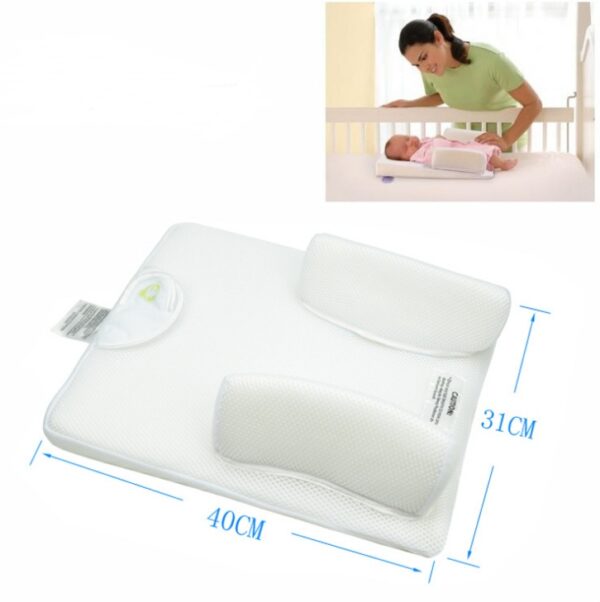 Baby Sleeping Pad with Anti-Roll Positioning Pillow – Infant Sleep Support Mattress - Image 5