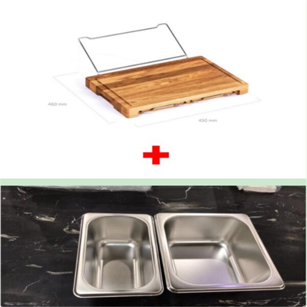Vegetable Kitchen Cutting Board With Trays Storage Box Smooth Multifunction Practical Fruit Meat Bamboo Food Chopping Board - Image 6