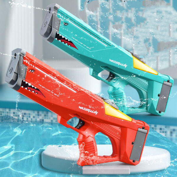 Electric Water Gun for Kids – High-Pressure Shark Toy for Outdoor Summer Water Fights & Pool Parties - Image 7