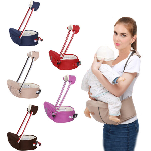 2-in-1 Baby Carrier Waist Seat – Portable Newborn Hip Seat Sling for Moms & Infants - Image 9