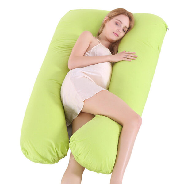 U-Shape Pregnancy Pillow – Summer Ice Silk Maternity Support Sleeping Pillow for Pregnant Women - Image 10