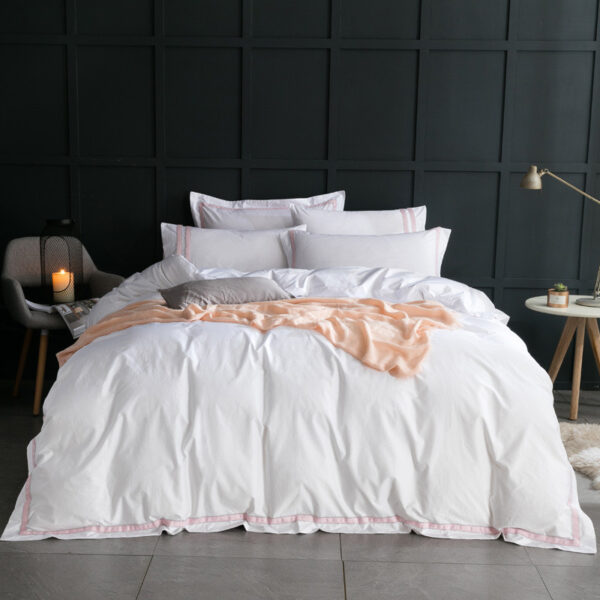 Five-star Hotel Four-piece Set, Satin Sheet Set - Image 3