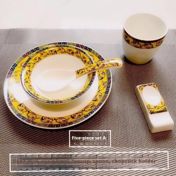 Hotel Table Setting Ceramic Dishes Suit - Image 3