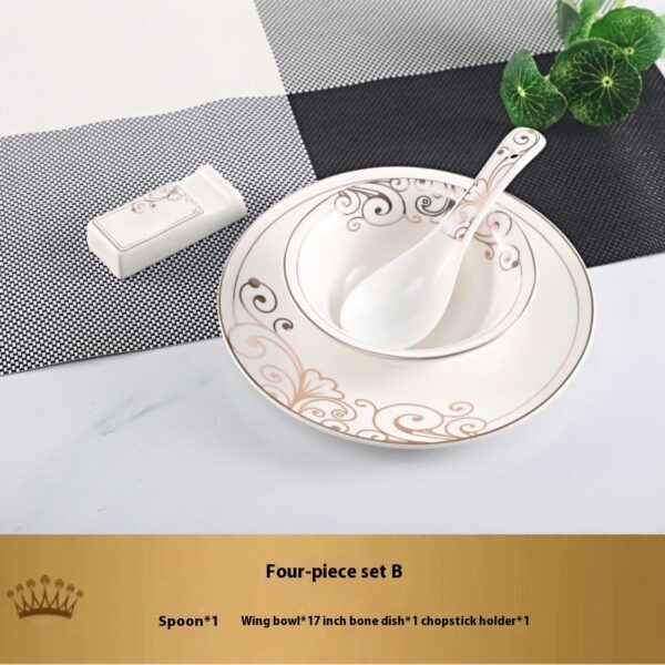 Hotel Table Setting Ceramic Dishes Suit - Image 2