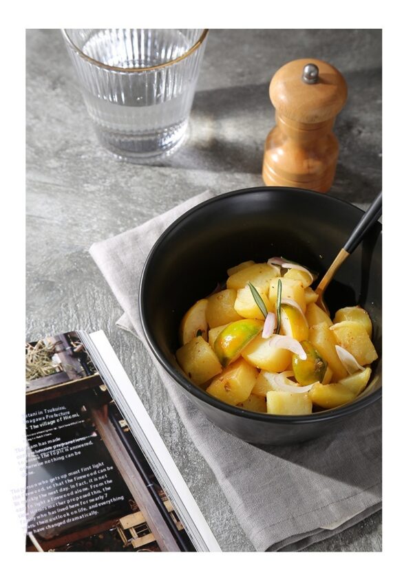 Ceramic Thickened Hotel Restaurant Bowl - Image 9