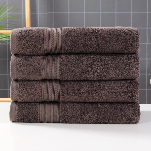 Pure Cotton Plain Hotel Bath Towel - Image 8
