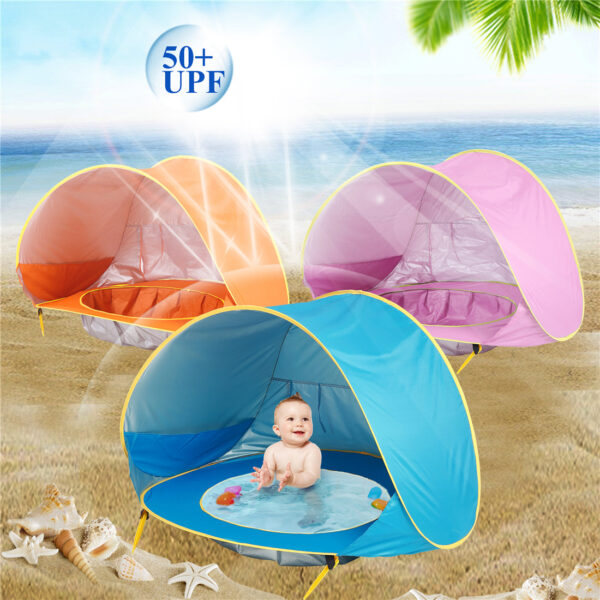 Baby Beach Tent – UV Protection Pop-Up Sun Shelter for Kids, Waterproof & Easy to Fold - Image 8