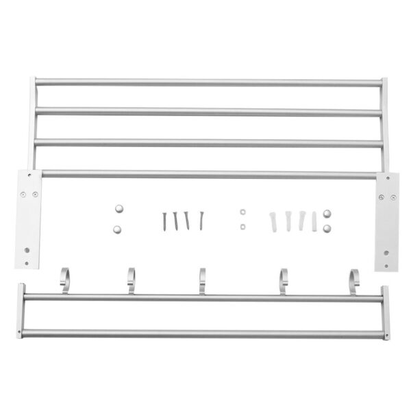 Bathroom shelf towel rack - Image 5