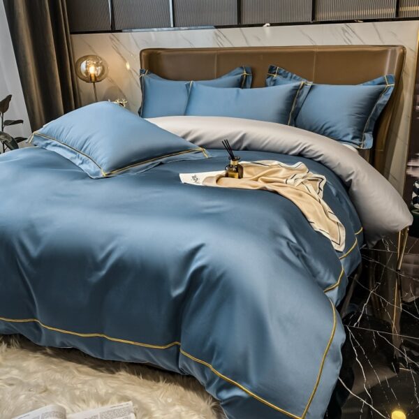 Long Staple Cotton 4-piece Hotel Style Quilt Set Pure Cotton - Image 3