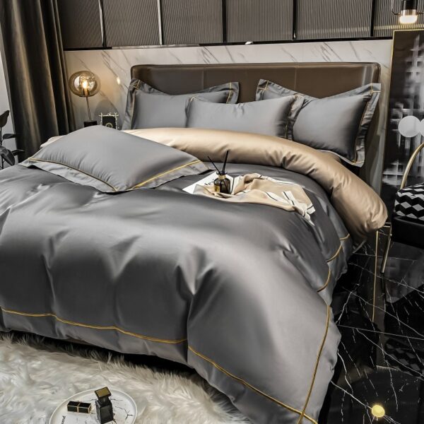 Long Staple Cotton 4-piece Hotel Style Quilt Set Pure Cotton - Image 4