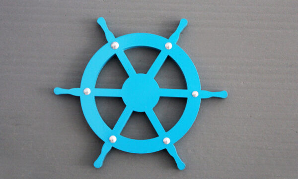Mediterranean Nordic DIY Clock Lighthouse Rudder Lifebuoy Small Fish Clock DIY Wall Clock - Image 5