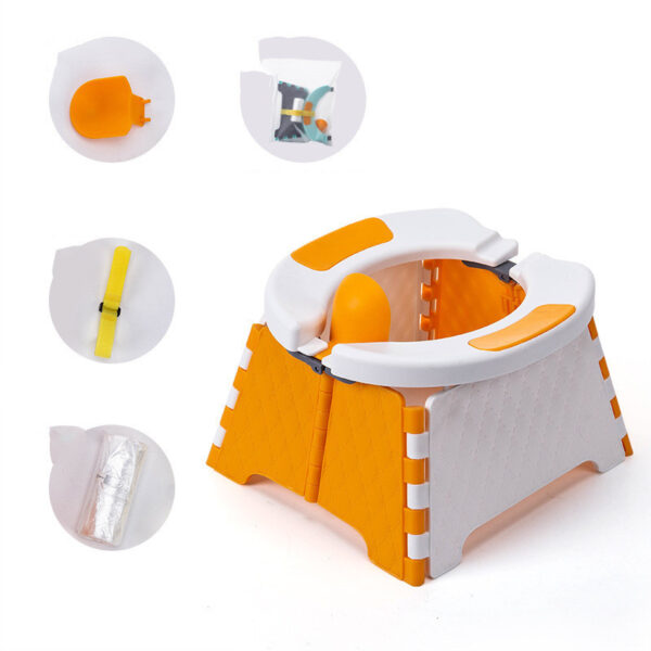 Portable Toddler Potty Training Seat – Foldable Travel Toilet for Kids & Babies - Image 2
