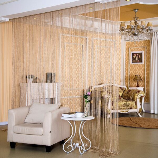 Door Curtain Dilver Thread Curtain Partition Curtain Hanging Curtain Window Screen - Image 4
