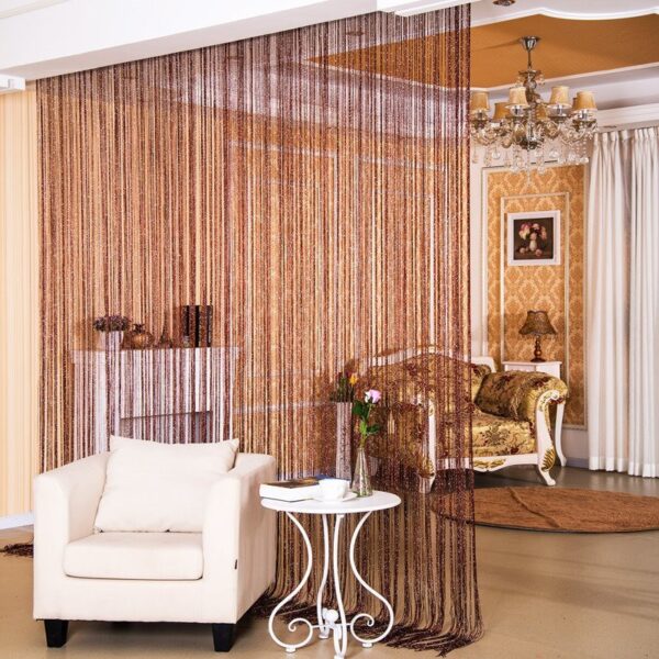 Door Curtain Dilver Thread Curtain Partition Curtain Hanging Curtain Window Screen - Image 5