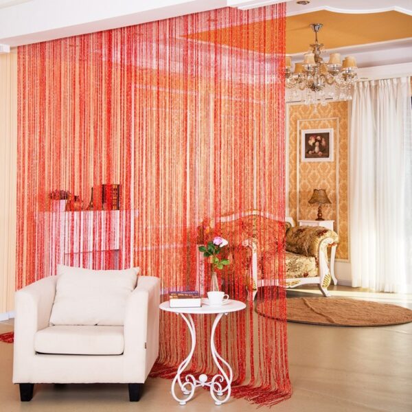Door Curtain Dilver Thread Curtain Partition Curtain Hanging Curtain Window Screen - Image 3