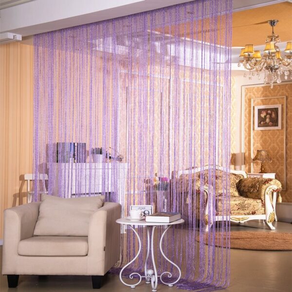 Door Curtain Dilver Thread Curtain Partition Curtain Hanging Curtain Window Screen - Image 7