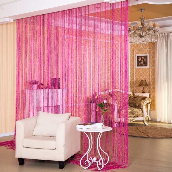Door Curtain Dilver Thread Curtain Partition Curtain Hanging Curtain Window Screen - Image 9