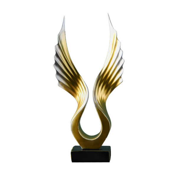 New Light Luxury Golden Wings Ornaments Living Room Study Wine Cabinet Decorations - Image 3