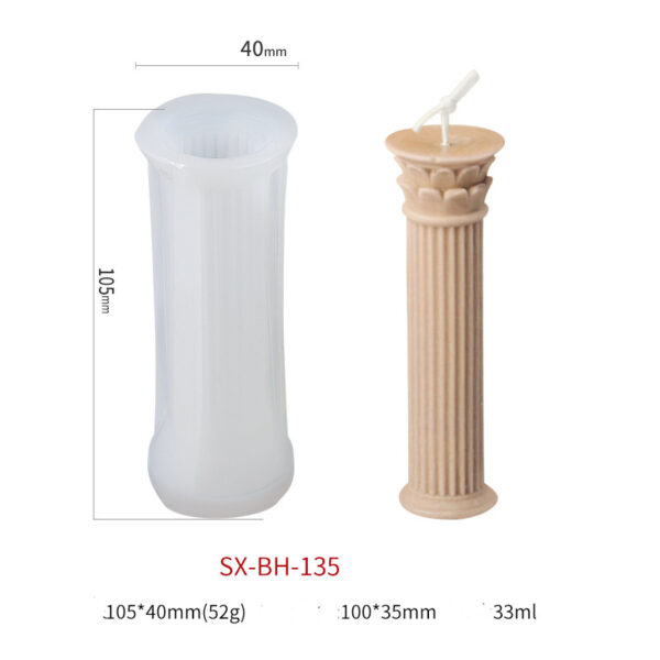 Roman Column Scented Candle Mold - Image 3