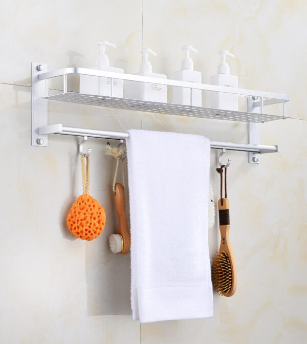 Bathroom shelf towel rack - Image 6