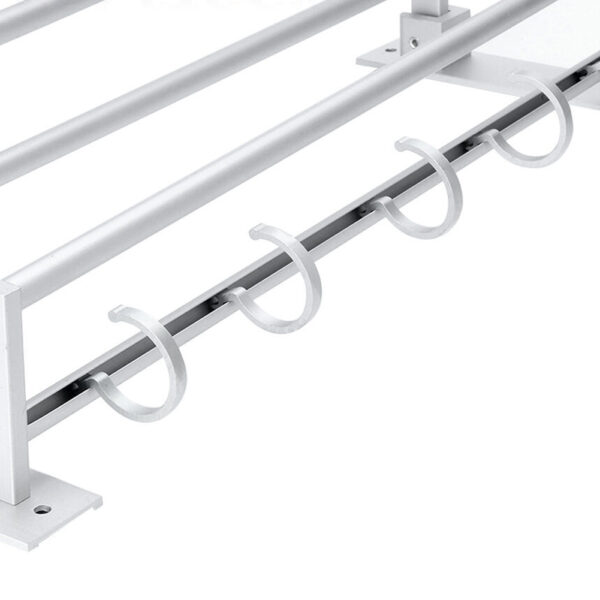 Bathroom shelf towel rack - Image 7