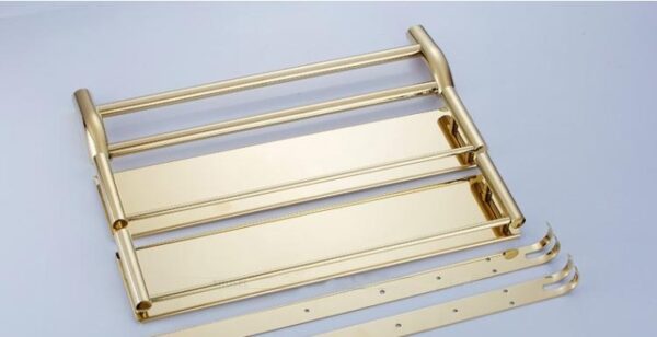 Stainless steel bathroom towel double towel rack - Image 4