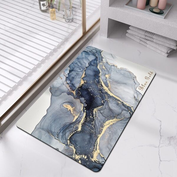 Bathroom Diatom Mud Absorbent Pad Household Marbling Washable - Image 10