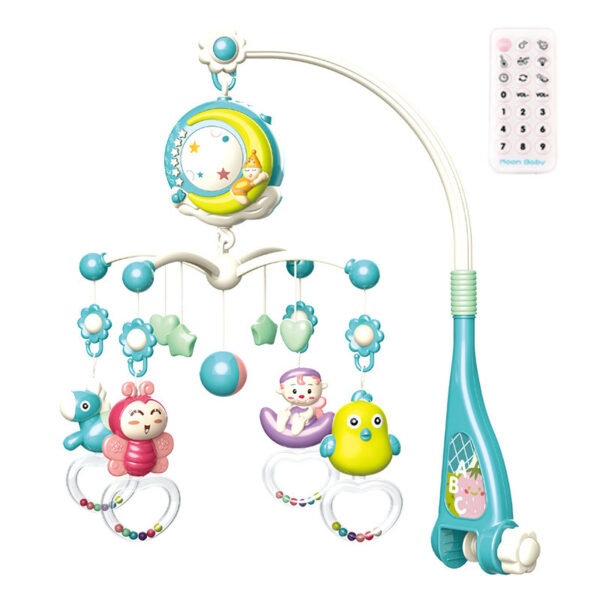 Musical Crib Mobile with Rattles & Projection – Rotating Bed Bell Toy for Newborns & Infants - Image 8