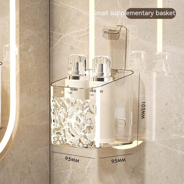 Toilet Rack Punch-free Bathroom Hanging Basket Wall - Image 9